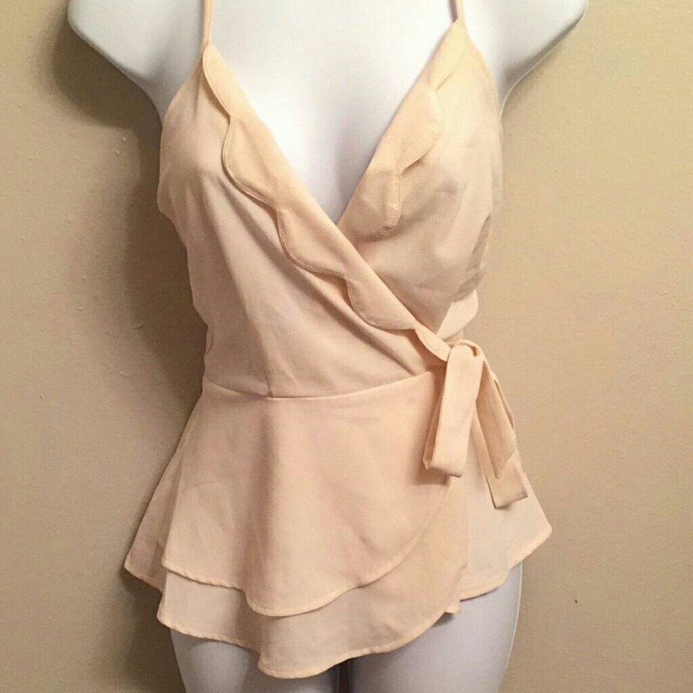 Strapped layered blouse